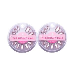 2 Pack Olive & June Instant Mani Press-On Fake Nail Round Short World Lit Velvet